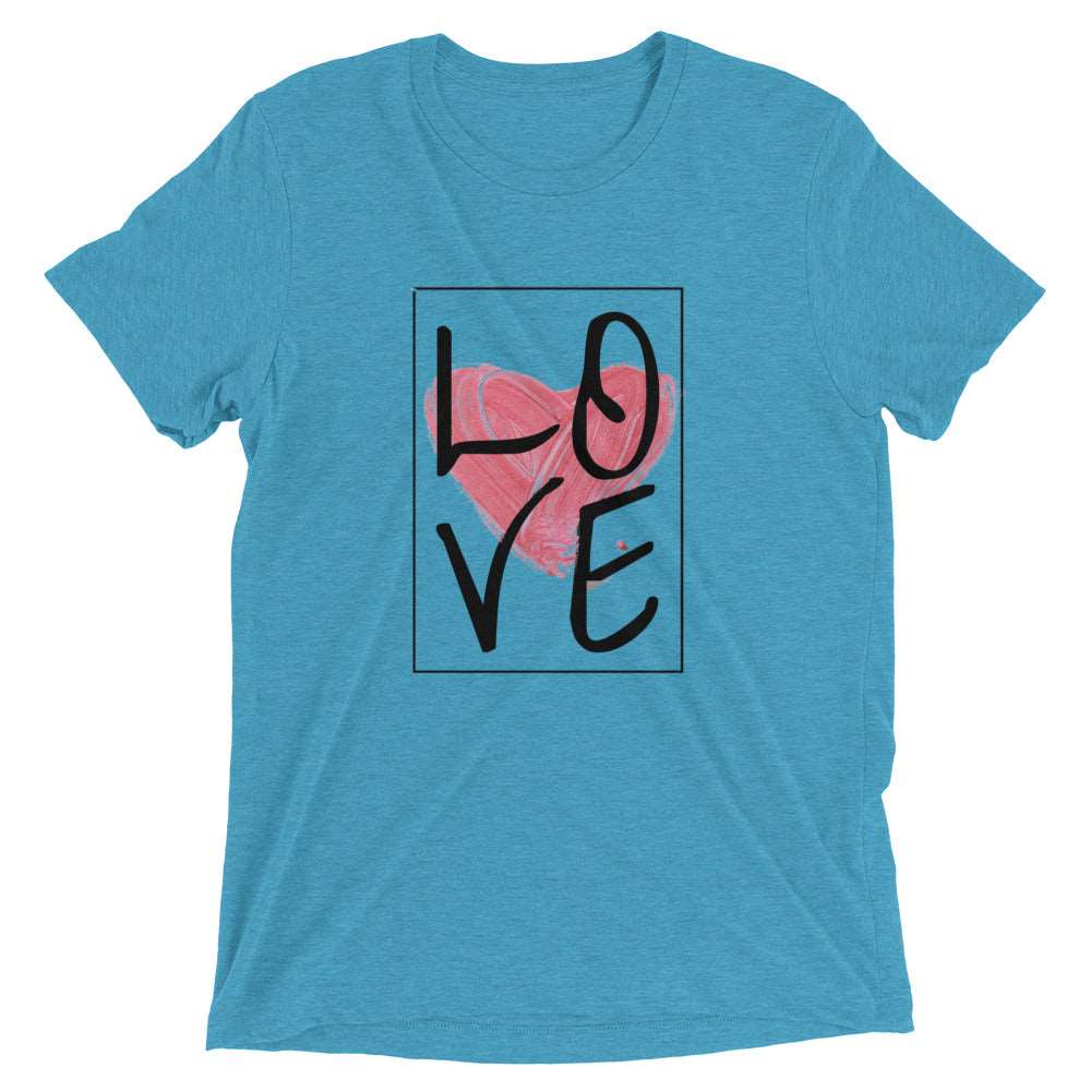 Beautifularo.com T-shirt Aqua Triblend / XS Love Tee