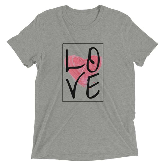 Beautifularo.com T-shirt Athletic Grey Triblend / XS Love Tee