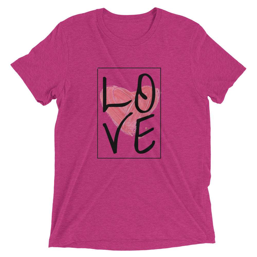 Beautifularo.com T-shirt Berry Triblend / XS Love Tee
