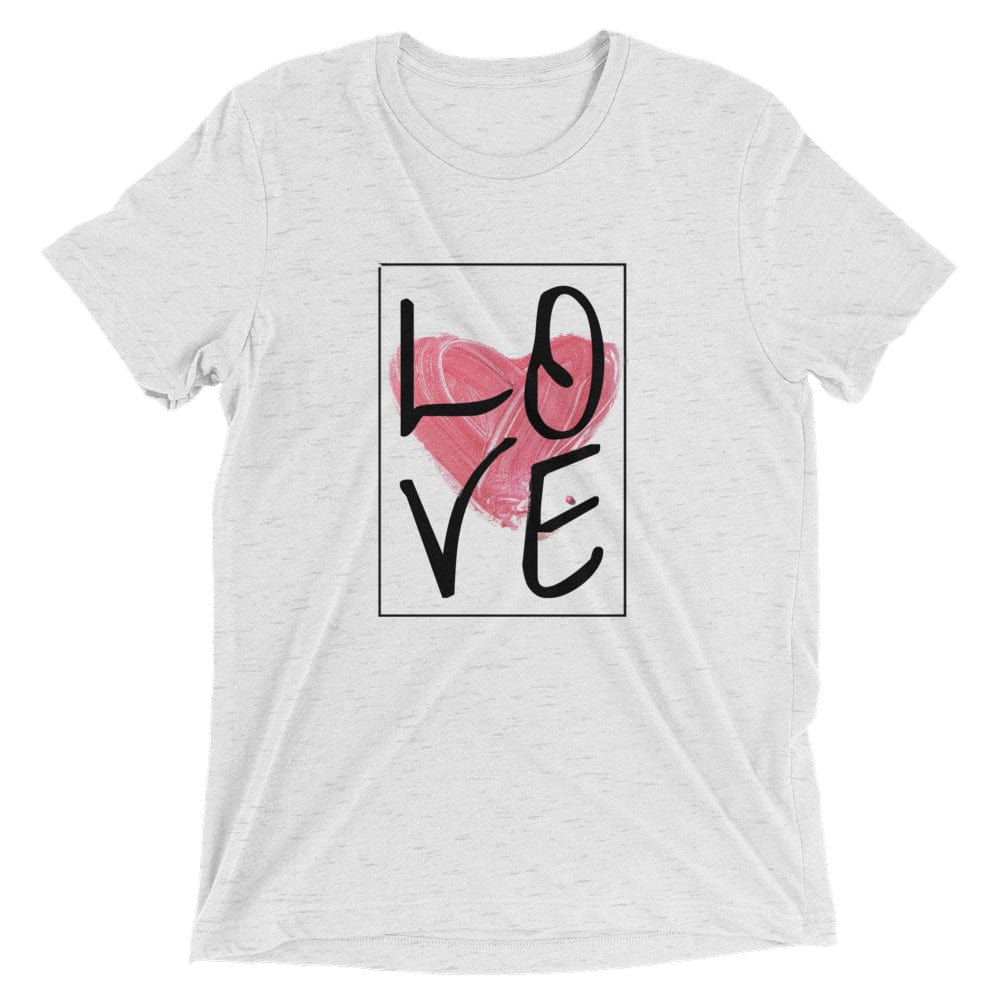 Beautifularo.com T-shirt White Fleck Triblend / XS Love Tee