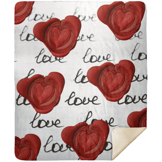 CustomCat Apparel Valentine's Day Love Letter Blanket / White / One Size Love Letter Blanket