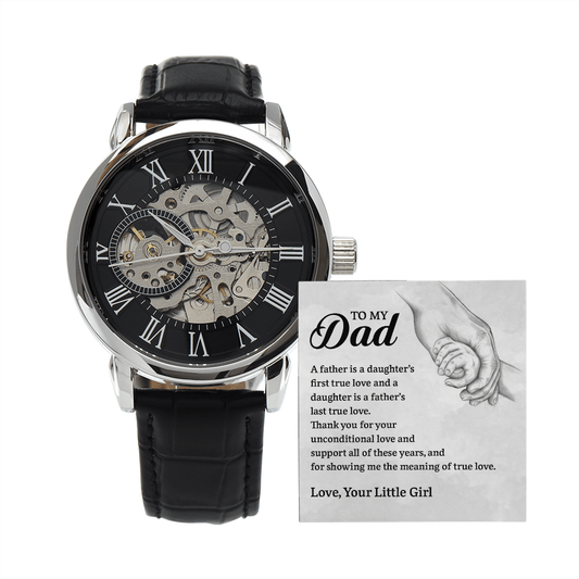 ShineOn Fulfillment Jewelry Happy Father's Day | Daughter's First Love | Father's Day Gift Watch