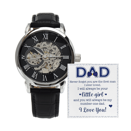 ShineOn Fulfillment Jewelry Happy Father's Day | Never Forget | Father's Day Gift Watch