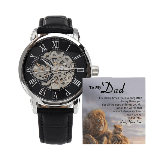 ShineOn Fulfillment Jewelry To My Dad Gift Watch | I Want To Say I Love You | Father's Day Gift