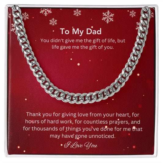 ShineOn Fulfillment Jewelry To My Dad | Thank You For Giving Love From Your Heart