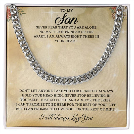 ShineOn Fulfillment Jewelry To My Son | Never Fear That You Are Alone