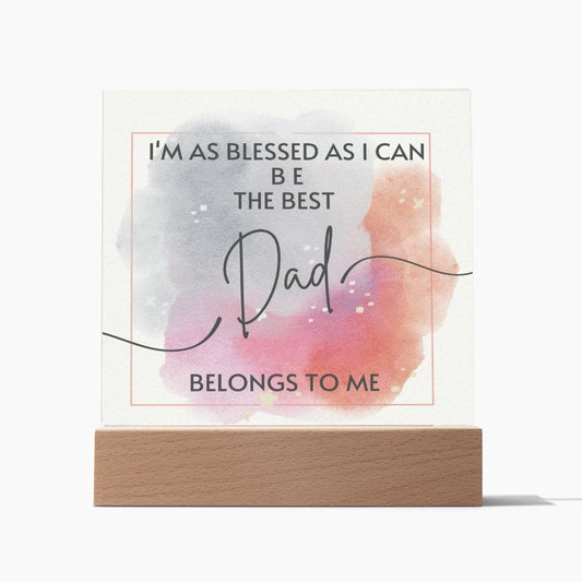 ShineOn Fulfillment Jewelry Wooden Base Best Dad Ever!